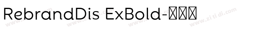 RebrandDis ExBold字体转换
